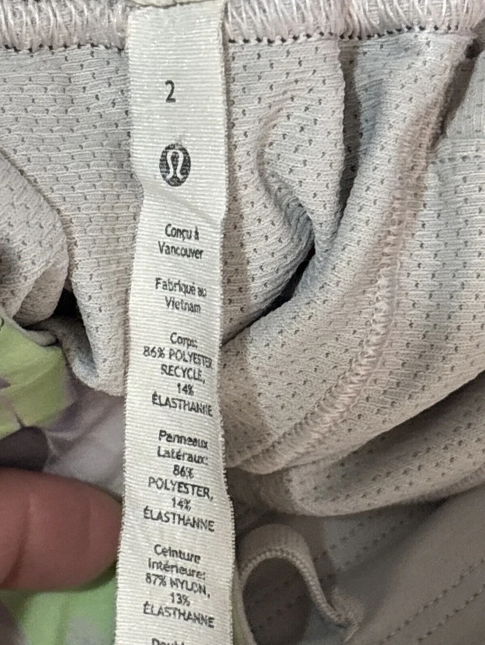 Lululemon Hottie Hot High Rise Ribbed Waistband Paint Glide Warped Crome Pattern